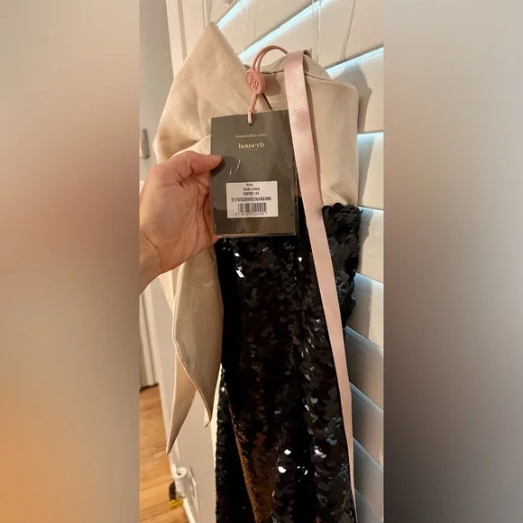 House of CB Black and White Strapless Dress - Picture 10 of 16